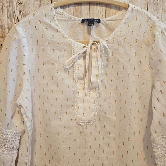 Tommy Hilfiger women's blouse size M - Picture 2 of 8